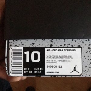 Air Jordan Retro OG Retro 4